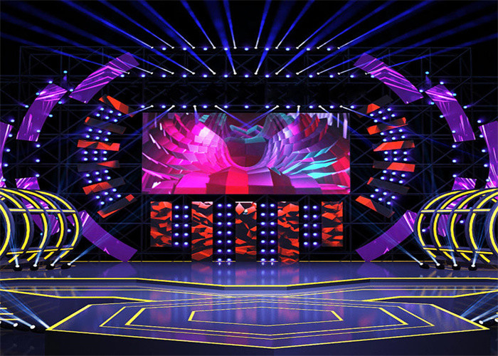 フルカラー アウトドア HD LED レンタル スクリーン 高密度 3 年間の保証