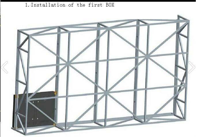 P10 屋外 LED ビルボード 50000cd/㎡ 輝度 IP65 防水