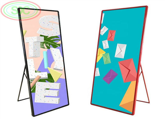 伝統的な屋内 P2.5 ポスター LED スクリーンミラー店舗用 LED ディスプレイ