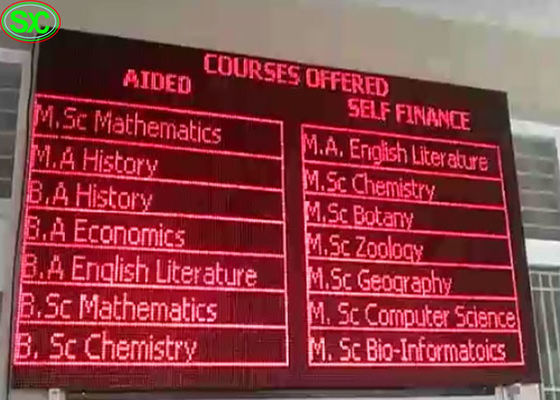 P10は導かれる単一の赤い色を防水しま表示画面、導かれたTVスクリーンを広告します