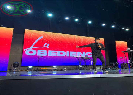 P3.91 鋳造 アルミ レンタル LED ディスプレイ 軽量 視距離 3-50m