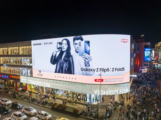 工場 3D エフェクト フルカラー SMD アウトドア p5 960x960mm 鉄 防水 ビデオ 壁 LED ディスプレイ