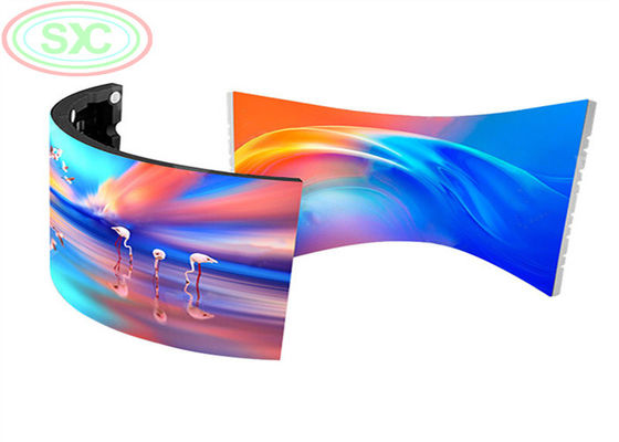 柔らかいソフト P3 P4 P2.5 モジュール 折りたたむ円形 SMD 2121 ソフトサークル ビデオウォール