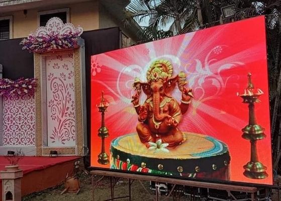 屋外IP65 RGB LEDディスプレイ 防水箱P5 エピスターチップ広告 3年保証