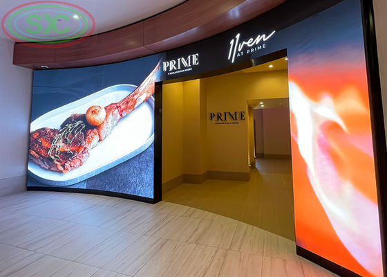 レンタル 無縫LED壁室内レンタル P3.91 LEDサイン広告背景