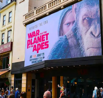 屋外広告とスコア 防水 LED ビルボードスクリーン フルカラー能力