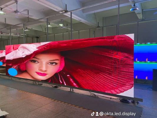 レンタル レンタル LED ディスプレイ Mtbf 30000H とキャビネット 寸法 500*500mm/500x1000mm 倉庫用