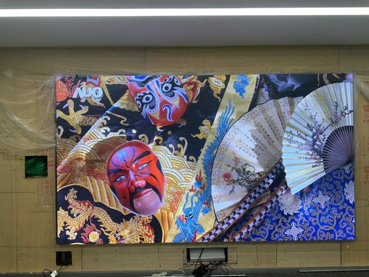 室内RGBLEDパネルディスプレイキャビネットサイズ 500*1000mm*75mm モジュール解像度 96*96dots