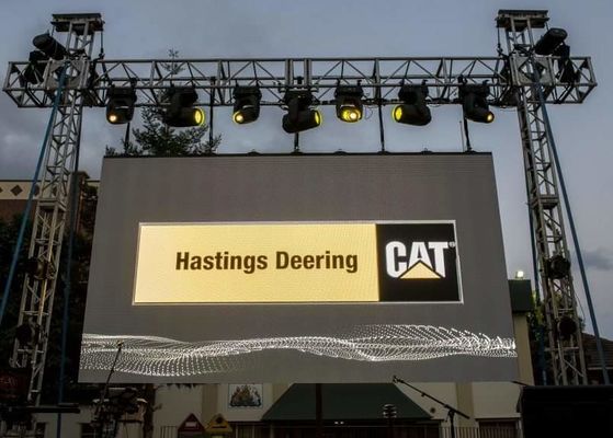 高解像度と高ピクセル密度 62500/m2 屋外LEDスクリーン