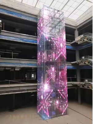 SMD2121駆動方式と0.2KG/PCモジュール重量の、最高の透明LEDスクリーンを手に入れましょう