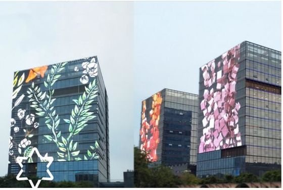 SMD2121 LED型透明デジタルディスプレイと0.2KG/PCモジュール重量