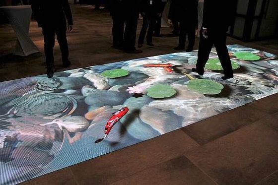 220V電圧 LEDダンスフロア DMX512制御システムと3840hz/sリフレッシュレート