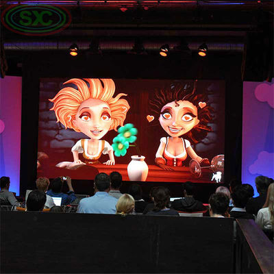 ダイキャストアルミニウムLEDキャビネットレンタルLEDディスプレイ、3000:1の高コントラスト比、0.154kgの軽量モジュール重量