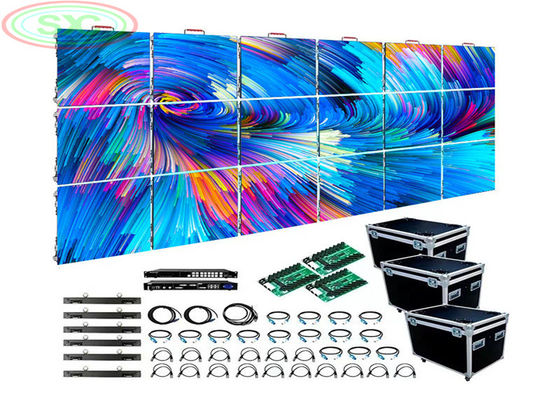 お買い得 コンサート・イベント用室内フルカラーLEDディスプレイ 640*640mm P2.5シームレススプリンクステージ画面パネル レンタルビデオ壁 オンライン