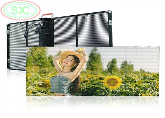お買い得 スリム軽量透明LEDスクリーン 4500CDの明るさ 現代のガラスビル広告とディスプレイに理想的です オンライン