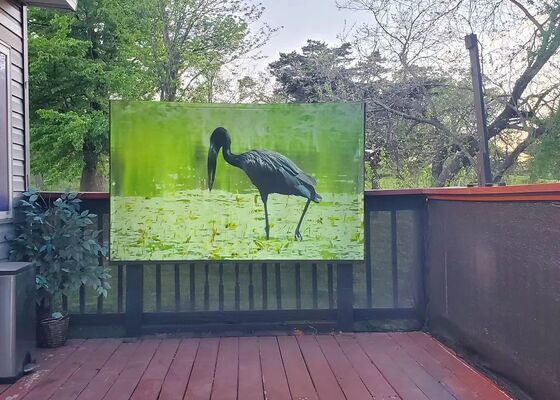 屋外 p6 192*192mm フルカラー固定設置 LEDディスプレイ 防水キャビネット 広告 LED画面