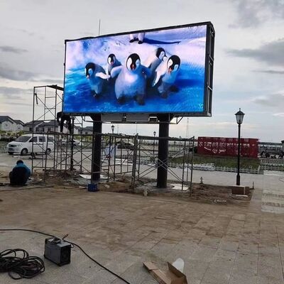 960×960mm 屋外LED広告ディスプレイボード P6 高明るさ 6500nit と 3840hz リフレッシュレート