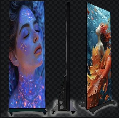 お買い得 アルミニウムキャビネットLEDポスタースクリーン、680x2000mmの画面サイズと320x160mmのモジュールサイズで、インパクトのある広告に最適 オンライン