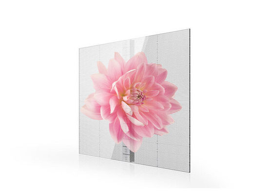 お買い得 屋内屋外 P3.91-7.82 透明LEDスクリーン 1000x500mm フルカラー 2000cd/Sqm オンライン