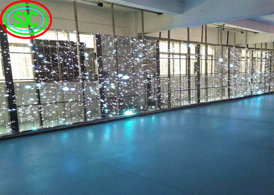 お買い得 広告パネル エピスターチップ 透明 LEDカーテン 画面 透明 LED画面 透明ガラス LEDディスプレイ オンライン