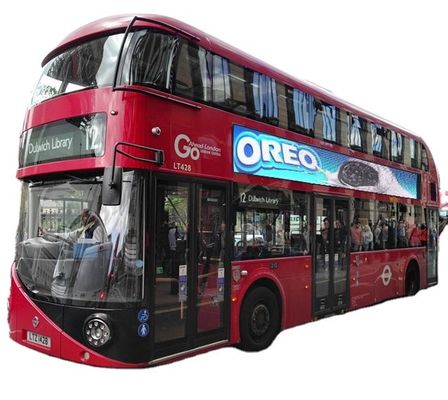 屋外バス 防水LED広告掲示板 全色P5 全色フロントサービス