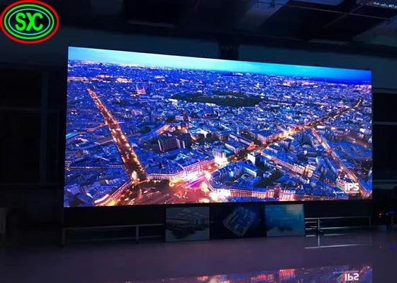 HDの表示段階P3.91 P4.81のビデオ壁スクリーン背景平らなLEDの窓500*500mmのキャビネット