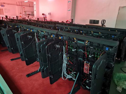 フットボール5500cd/sqm P10の競技場の周囲960*960mmをLED表示