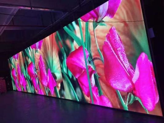 屋内p4.81 500x500 mmのキャビネットのフル カラーの導かれたスクリーンの段階の背景幕HDの使用料