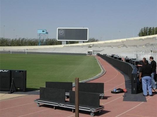 サッカー競技場の周辺表示960x960mmキャビネット   導かれたビデオ スクリーンの使用料防水IP65 SMD 1R1G1B