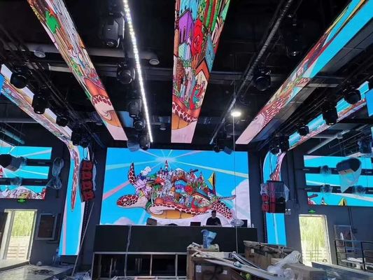 活動のための屋内フル カラーHD P4.81レンタルLEDスクリーン表示500x1000mm