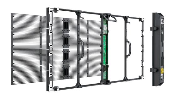 軽量 G7.82-7.82 透明 LED スクリーンキャビネット 6.2kg モジュール重量 0.2KG/PC 駆動方式 駆動方式